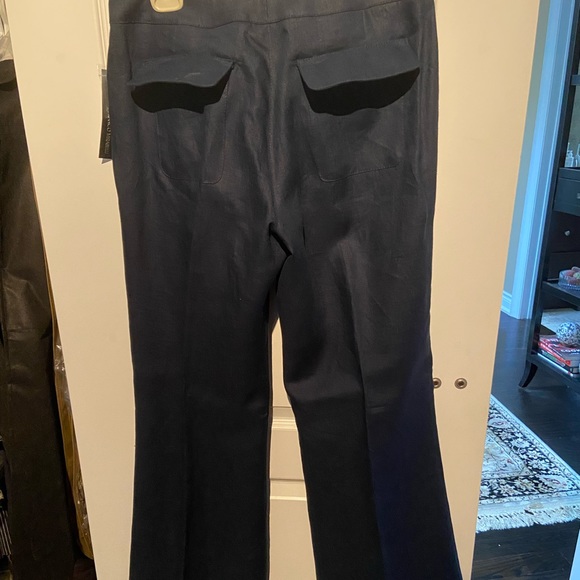 100% Linen straight leg pants - Picture 3 of 3